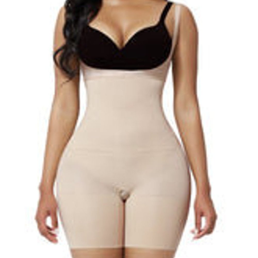 Wholesale Black Open Gusset Seamless Shapewear Bodysuit Hourglass Figure